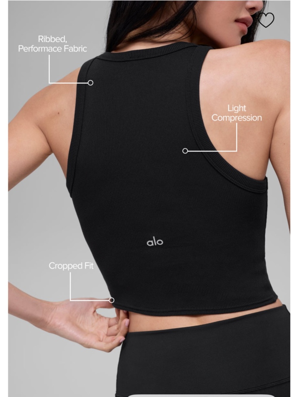 Alo Goddess Ribbed Go-To Tank - Picture 5 of 5